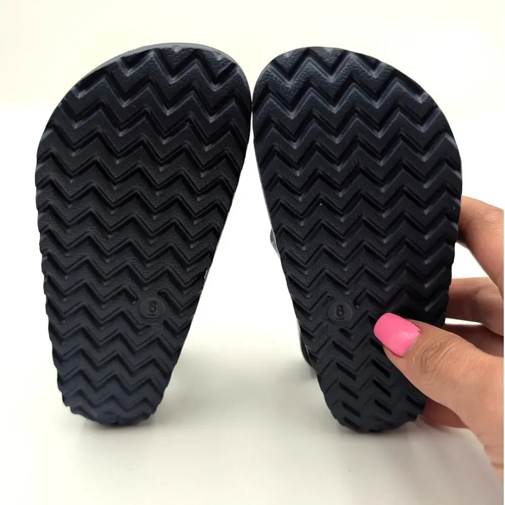 Harper Canyon Sage Open Toe Sandals Adjustable Buckle Kids' Navy Size US6